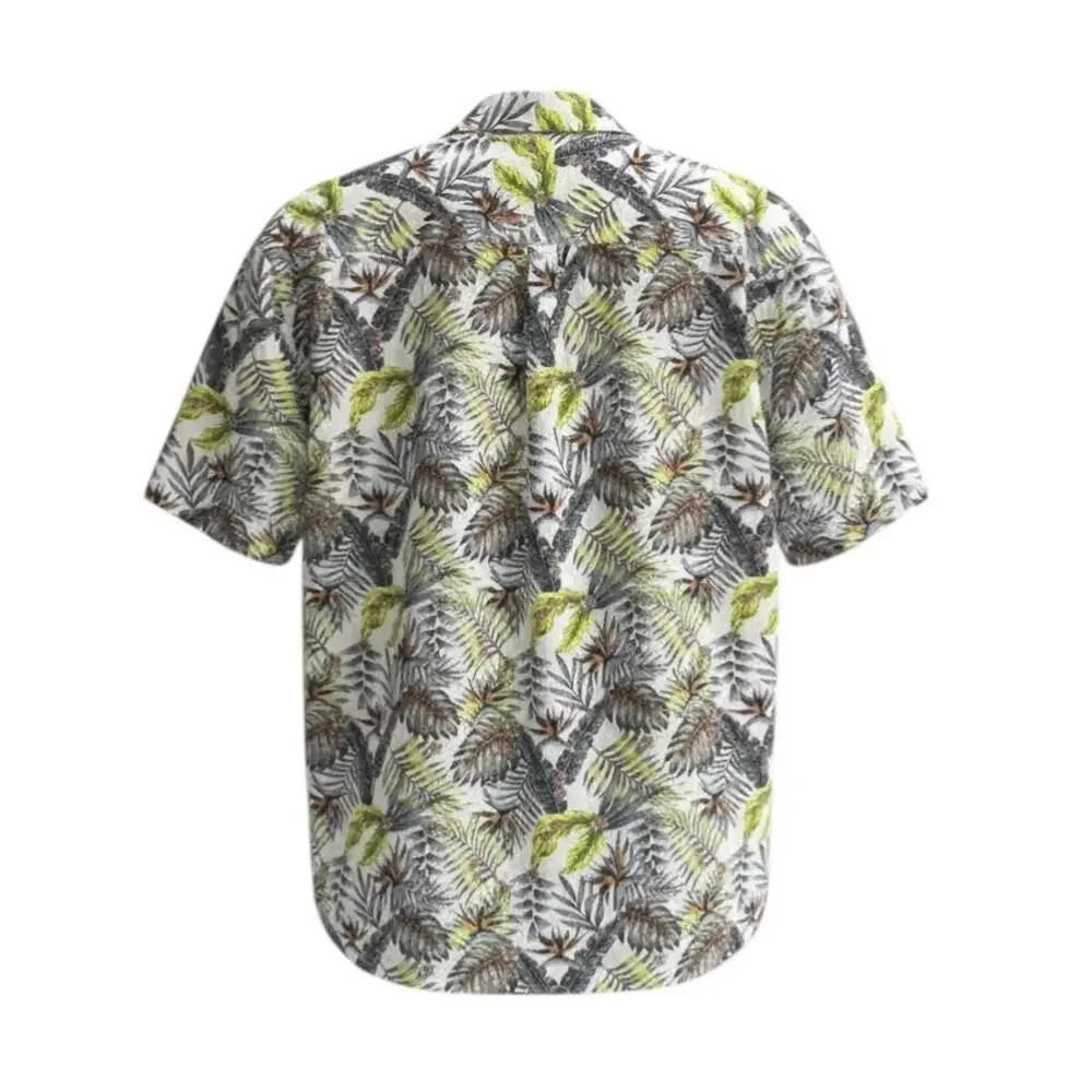 Ariat Tropical Print Button Shirt L Resort Coastal Vacation Style - Picture 3 of 5